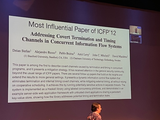 ICFP Most Influential Paper Award
